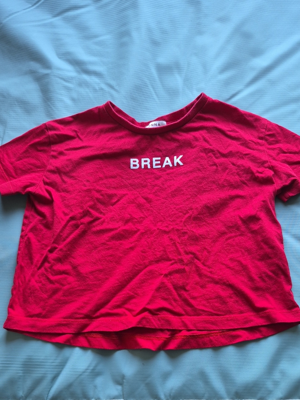 Bold Red Cropped Top